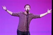 American Idol Season 10 winner Scotty McCreery performs during Wal-Mart Stores Inc&#039;s annual general meeting in Fayetteville, Arkansas