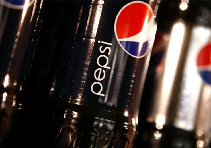 Bottles of Pepsi cola are seen in a display at PepsiCo's 2010 Investor Meeting event in New York