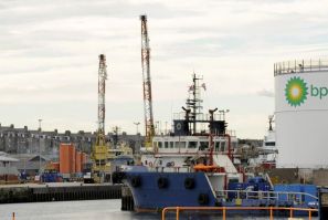 The Aberdeen docks in Aberdeen, Scotland, in seen in this September 25, 2009 file photo.