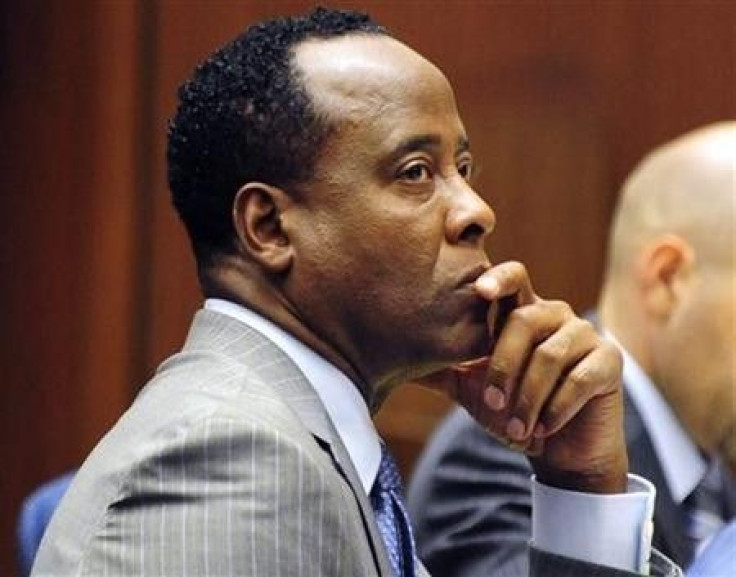 Dr. Conrad Murray listens to testimony during his trial in the death of pop star Michael Jackson, in Los Angeles