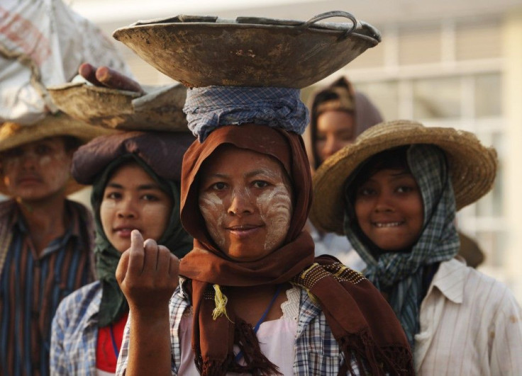 Burma allows the formation of labor unions and the right of workers to strike.