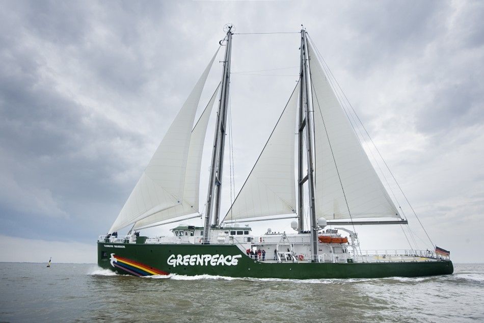 Greenpeace boat Rainbow Warrior III.