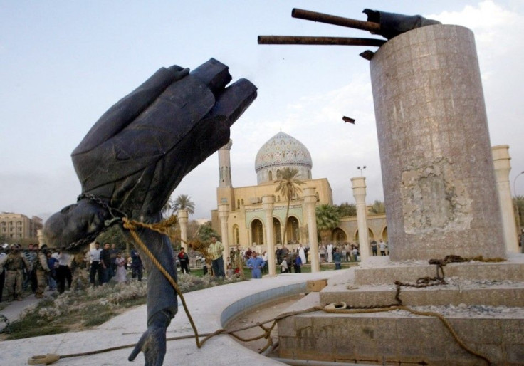 Saddam Hussein statue