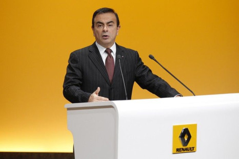 Carlos Ghosn, Chairman and Chief Executive Officer of French carmaker Renault, speaks during a news conference in Boulogne-Billancourt