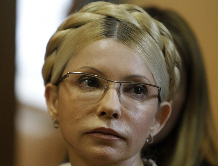 Ukrainian ex-prime minister Tymoshenko attends a session at the Pecherskiy district court in Kiev