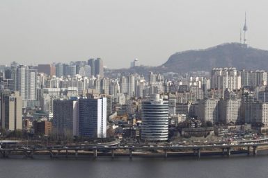 A general view shows part of central Seoul