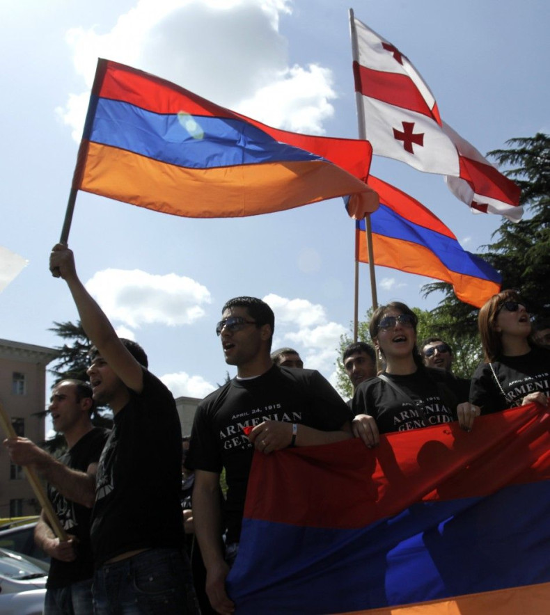 Armenian genocide rally
