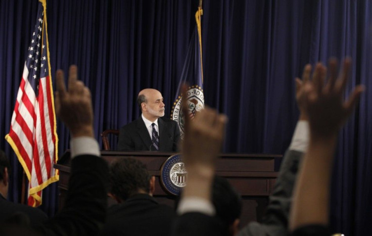 Federal Reserve Chairman Ben Bernanke faced a tough round of questions from reporters Wednesday