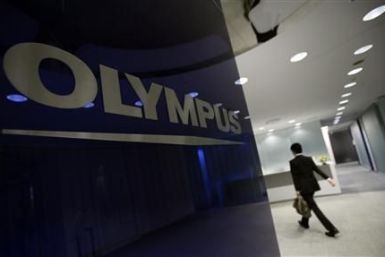 File photo of logo of Japanese camera and endoscope maker Olympus Corp in Tokyo