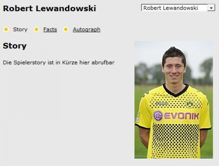 Borussia&#039;s Robert Lewandowski