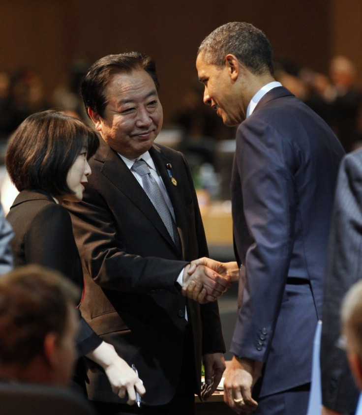 Japan's Prime Minister Yoshihiko Noda and US President Barack Obama