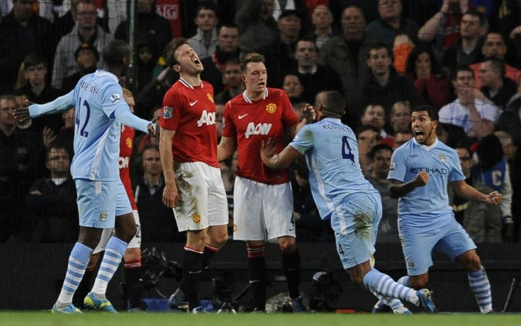 Watch highlights of the all-important Manchester derby at the Etihad.