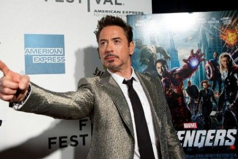 Robert Downey Jr. arrives at the screening of the film &quot;Marvel's The Avengers&quot; for the closing night of the 2012 Tribeca Film Festival in New York