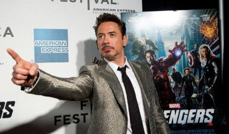 Robert Downey Jr. arrives at the screening of the film &quot;Marvel's The Avengers&quot; for the closing night of the 2012 Tribeca Film Festival in New York