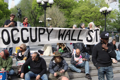 Occupy Wall Street demonstrators in Union Square