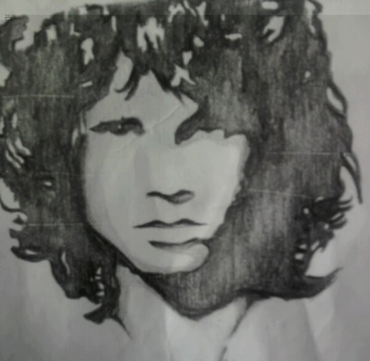 Illustration of Jim Morrison by Prarthna Sarkar
