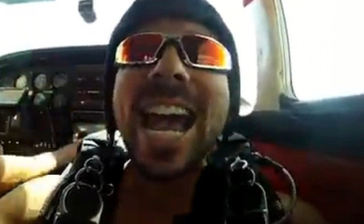 Screen Grab of the Sky Diving Video by Alex Torres