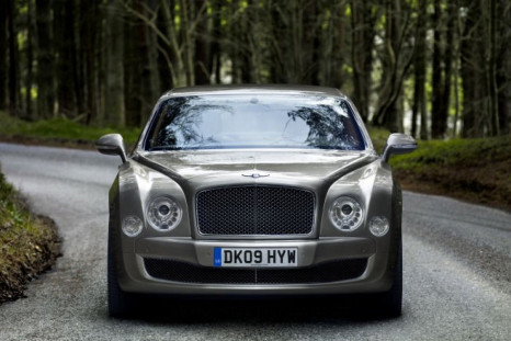 The iconic front grill of the Bentley Mulsanne.