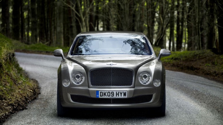 The iconic front grill of the Bentley Mulsanne.