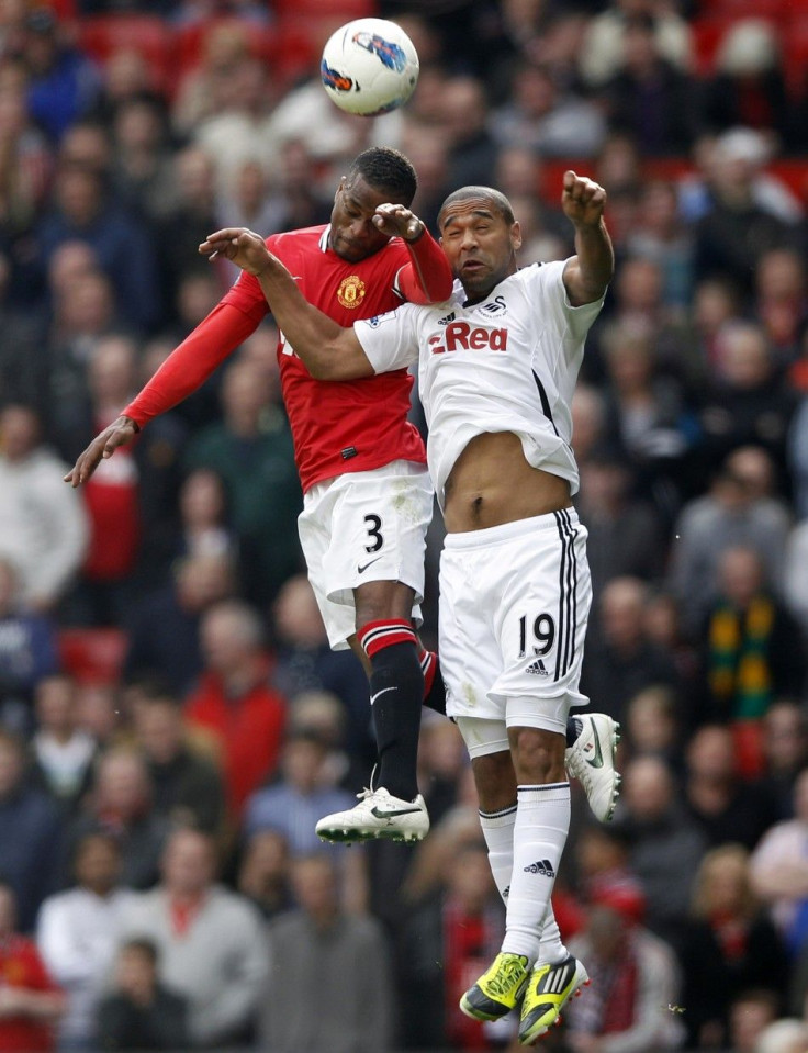 Manchester United downed Swansea 2-0 on Sunday.
