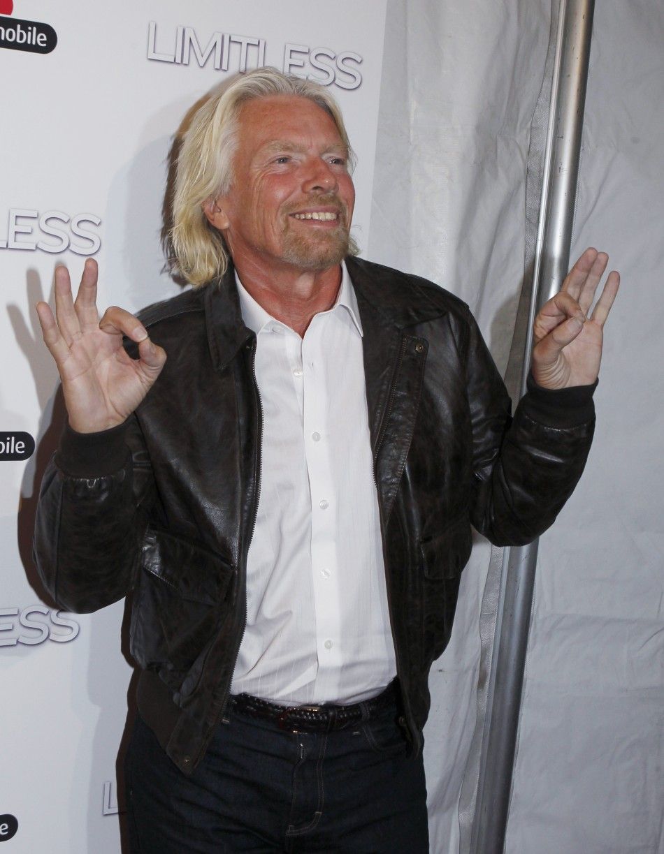Sir Richard Branson arrives for the world premiere of quotLimitlessquot in New York March 8, 2011. 