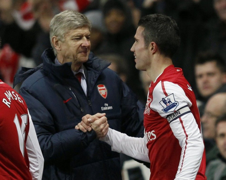 Arsene Wenger and Robin van Persie