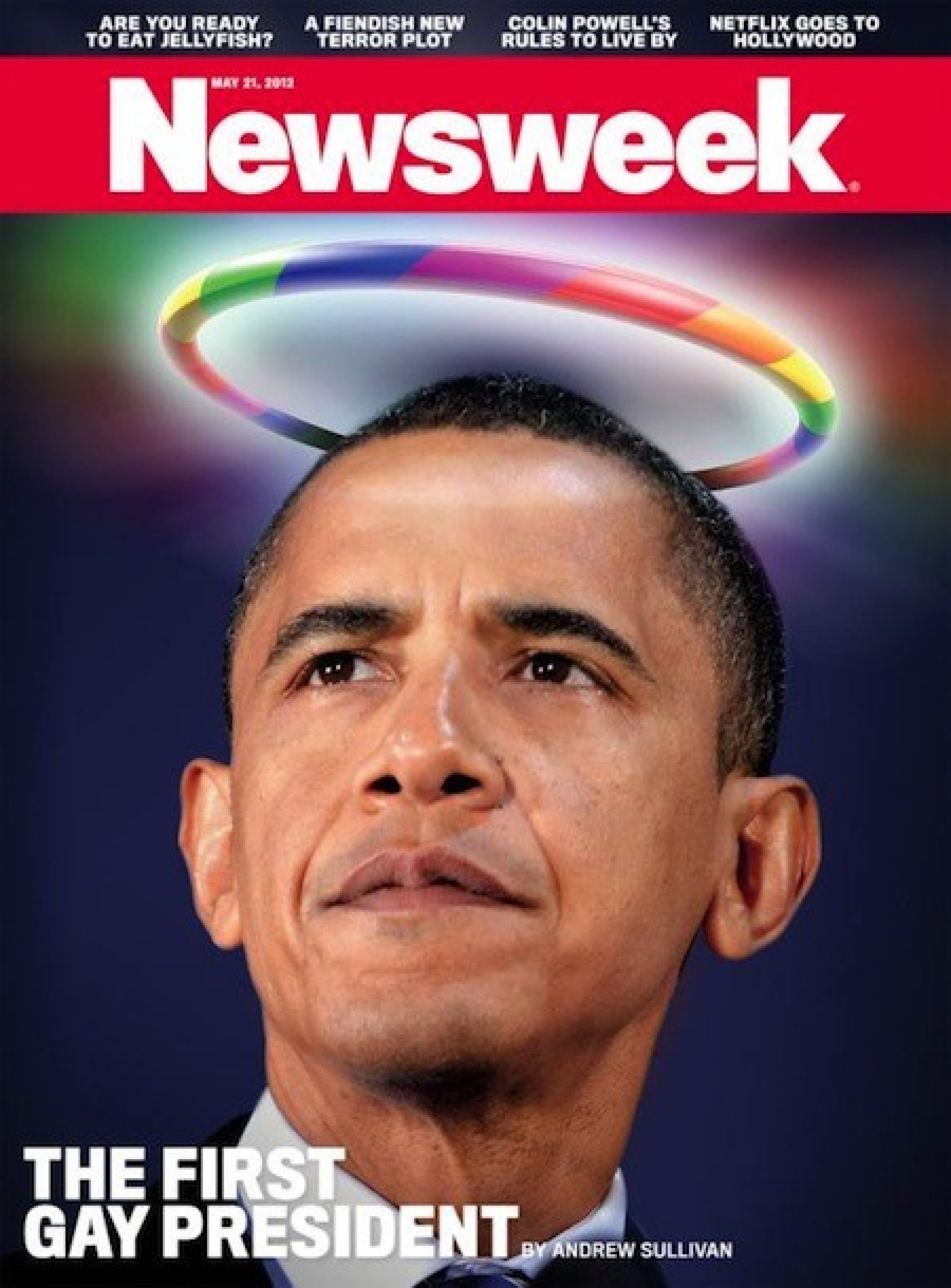 Obama 039First Gay President039 on Newsweek Cover PICTURE