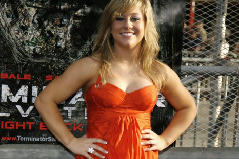Shawn Johnson poses at the U.S. premiere of the film &quot;Terminator Salvation&quot; in 2009