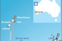 The Wheatstone and nearby Iago natural gas resources are located about 200km (124 miles) north of Onslow off Western Australia's Pilbara coast. The Julimar and Brunello fields will tie back to the central processing platform.