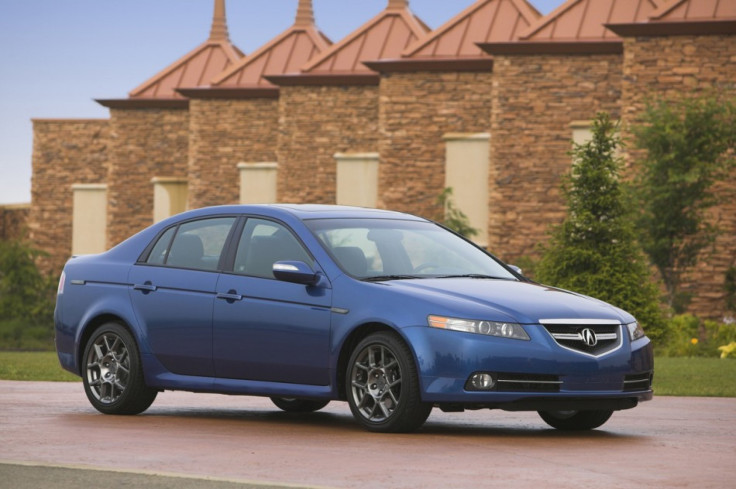 A 2008 Acura TL. Honda is recalled over 50,000 Acura TL cars for a power steering fluid leak.