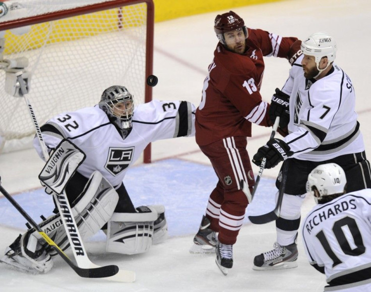 The Kings take on the Coyotes at 9:00 p.m. ET.