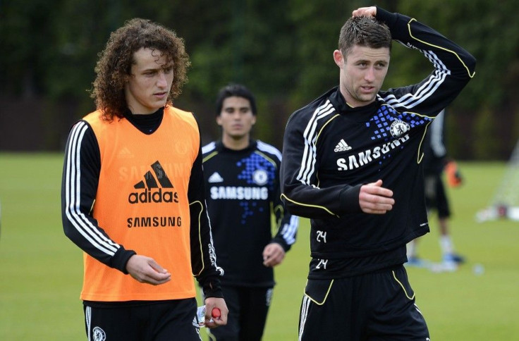 David Luiz (L) and Gary Cahill