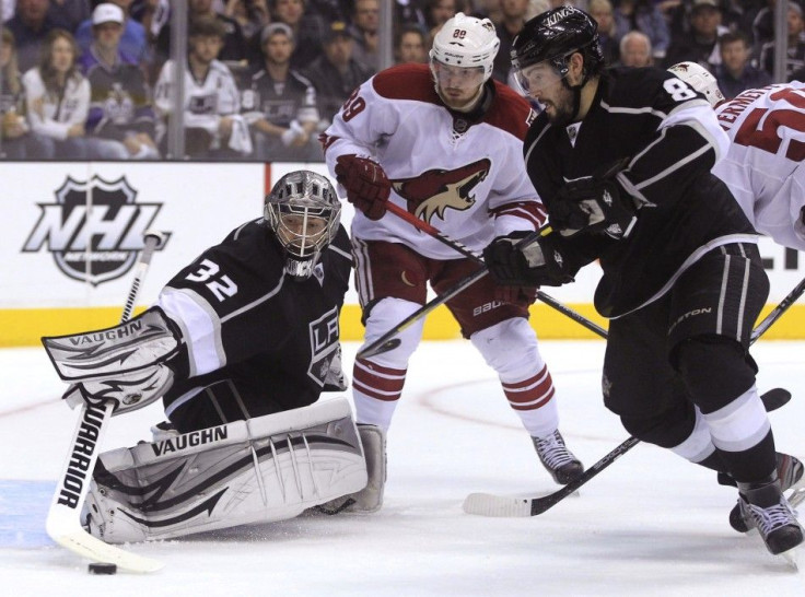 The Kings take on the Coyotes at 3 p.m. ET.