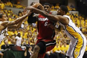 The Heat take on the Pacers at 3:30 p.m. ET.