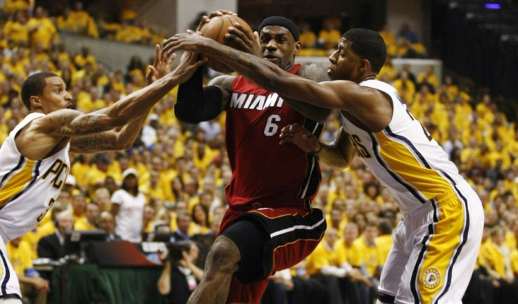 The Heat take on the Pacers at 3:30 p.m. ET.