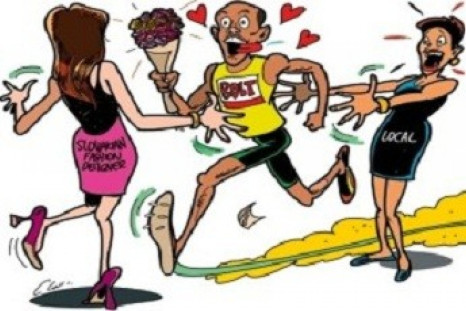 The cartoon that ran in the Jamaica Observer after the pair began dating.