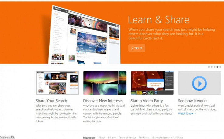 Microsoft Social Network So.cl Launches, ‘Doesn’t Seem To Be Built For Mass Appeal’