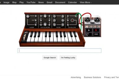 Moog Synthesizer Google Doodle