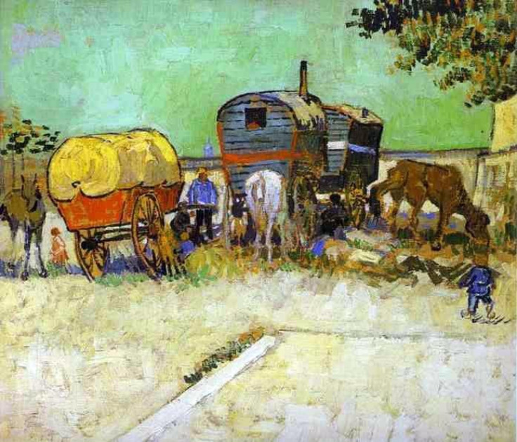 The Caravans - Gypsy Camp Near Arles