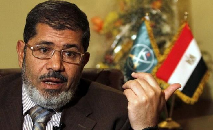 Freedom and Justice Party candidate Mohammed Morsi  