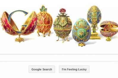 Gemstone-Encrusted Google Doodle Celebrates Famed Russian Jeweler Peter Carl Fabergé's 166th Birthday