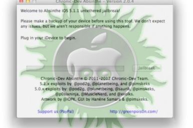 iOS 5.1.1 Untethered Jailbreak: Absinthe 2.0.4, Rocky Racoon v1.0-3 Released With Support For iPad 2,4