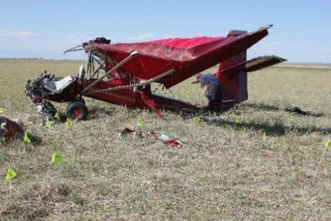 homemade plane crash