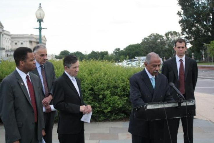 Jackson, Nadar, Kucinich and Conyers (from left)