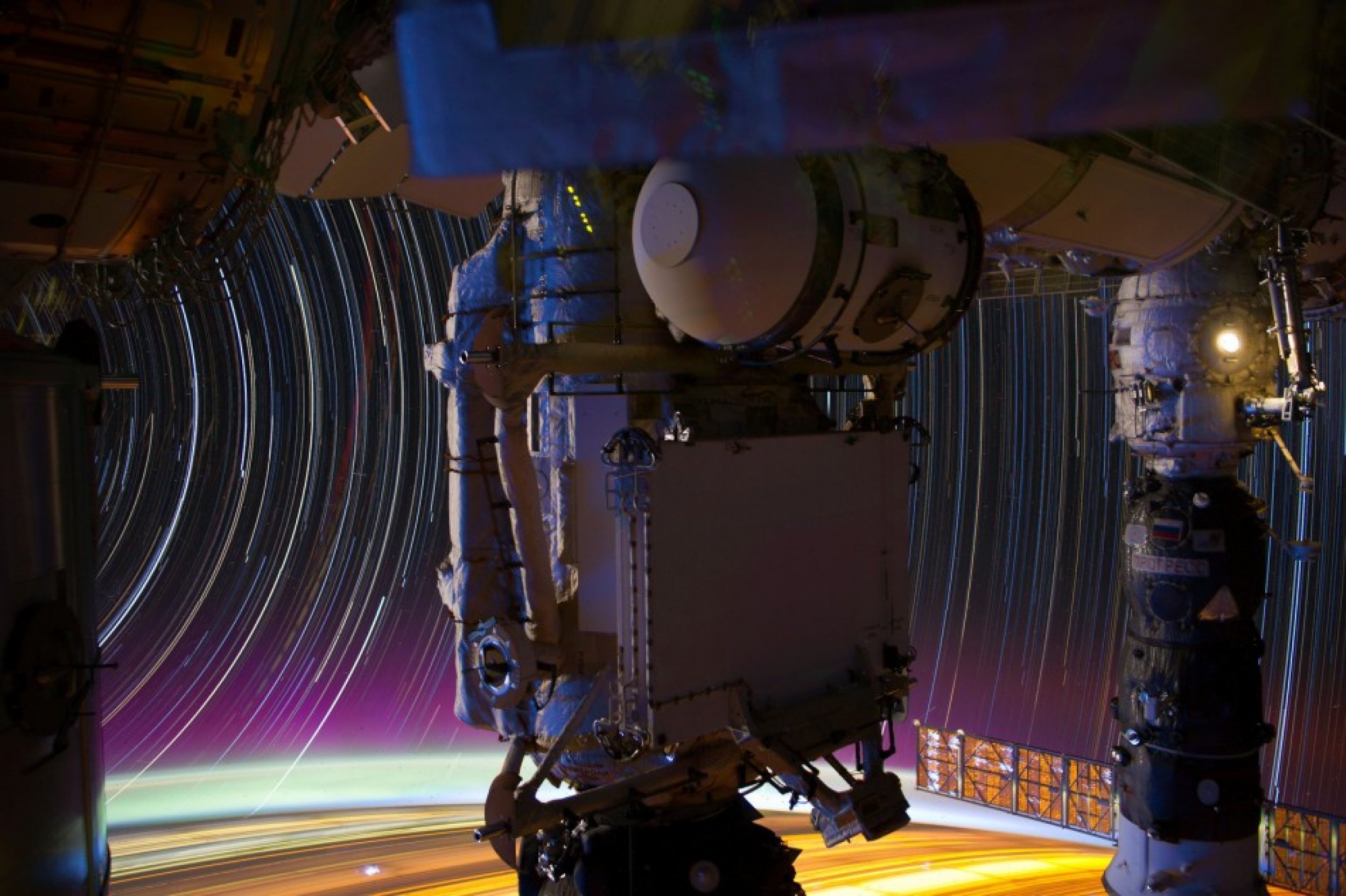 ISS Star trail photos