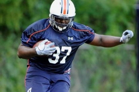 Ladarius Phillips at Auburn practice. He was shot and killed Saturday night at an off campus party.