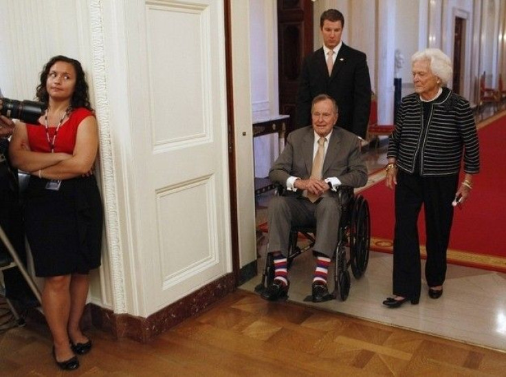 Justin Bieber may be a connoisseur of colorful, fun-patterned socks, but the singer has nothing on self-declared &quot;sock man&quot; and former President George H.W. Bush. On Tuesday, Bush Senior's 88th birthday, an interview conducted by his granddaught
