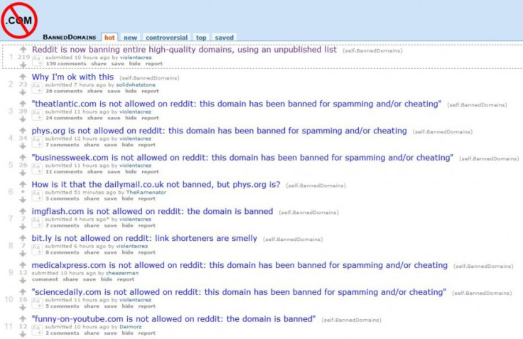 Reddit Bans The Atlantic, Businessweek, Phys.org And Other ‘High-Quality’ Domains In Anti-Spam Move