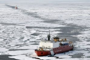 U.S. and Canadian ships on an Arctic mission.