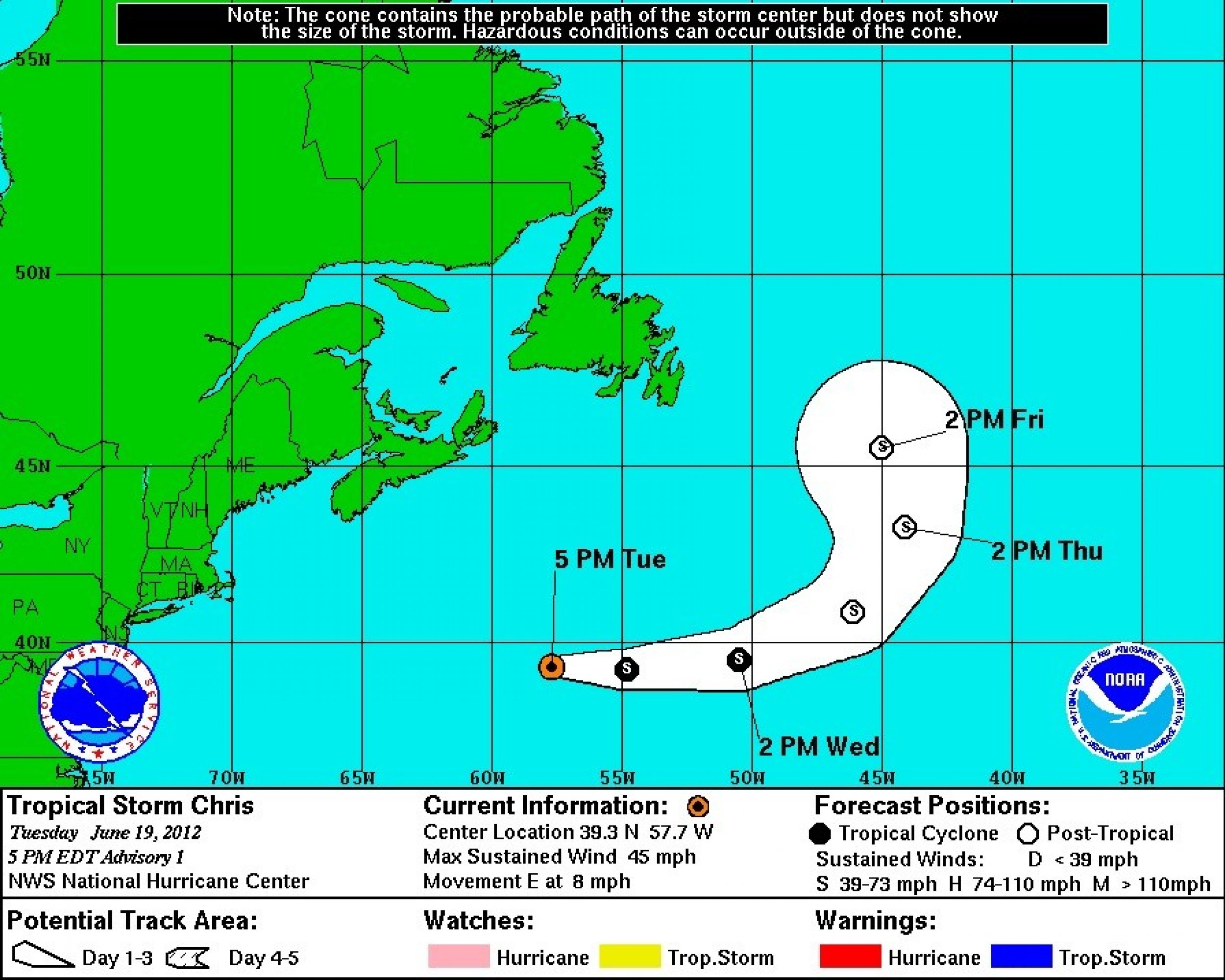 Tropical Storm Chris Forecast, Threat Level, Map, Wind Speeds And More